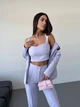 Жіночий класичний костюм трійка (піджак+топ+брюки) Uaclothes 44-46 Лавандовий (like34252-146601357) - изображение 2