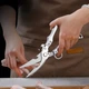 Кухонные ножницы секатор для птицы и рыбы с фиксатором и кольцом для пальца - изображение 1