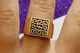 Печатка Xuping Jewelry квадратная лабиринт р 24 золотистая - изображение 6