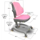 Крісло дитяче ErgoKids GT Y-402 Ortopedic Pink (Y-402 KP) Рожевий - изображение 4