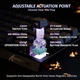 Проводная механическая клавиатура Attack Shark 68HE, Hot-Swap, магнитные переключатели Kailh Box Pink, PBT-клавиши, RGB-подсветка, компактный 68% дизайн, черная с полосками - изображение 3