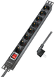 Мережевий фільтр Logilink 8 розеток 2 м Black (PDU8C01) - зображення 2