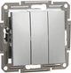 Вимикач 3-клавішний Schneider Electric Asfora алюміній EPH2100161 - изображение 1