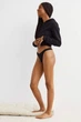 Трусики танга женские хлопковые H&M 1084217001c28 L Черные (1000000051522) - изображение 3