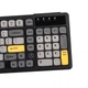 Игровая клавиатура Ajazz AF98 (98 клавиш, RGB-подсветка, USB-C, черно-желто-серая) - изображение 5