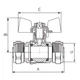 Кран шаровый KOER WING 20x20 (KR.353) (LL1658) - изображение 4