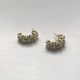 Сережки-півкільця з перлинами цвяшки Honey Fashion Accessories білий (12-151) - изображение 3
