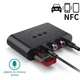Аудио приемник Vaorlo BLS-B21 адаптер стерео ресивер со встроенным микрофоном NFC Bluetooth 5.2 RCA/AUX/USB Черный (2019676753) - изображение 4
