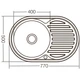 Мойка кухонная ZERIX Z7750-08-180D (decor) (ZX1597) - изображение 3