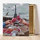 Алмазная мозаика на подрамнике ColorArt Бокалы и Париж 40х50 SPP088 + Подарок лак для покрытия - изображение 3