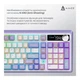 Клавіатура Ajazz AK980 Clear Sky Switch Purple RGB USB/Wireless/Bluetooth UA Purple (AK980-CS-PWB) - изображение 12