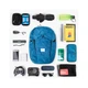 Рюкзак туристический Naturehike Ultralight NH17A017-B 22 л блакитний (6927595725108) - изображение 3