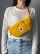 Бананка сумка на пояс Fjallraven kanken з тканини не промокає жовта - зображення 1