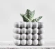 Бетонное кашпо горшок для кактусов и суккулентов (Серый) GREYMIX Concrete Art - изображение 5
