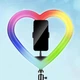Кольцевая лампа LED RGB JM26-10 Сердце 26 см Black USB - изображение 3