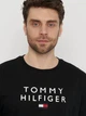 Чоловіча бавовняна футболка Tommy Hilfiger чорна 2XL 4414 - зображення 2