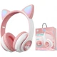 Бездротові навушники з котячими вушками YUSONIC STN-28T Pink (R-3184) - изображение 5