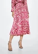 Юбка Mango Printed Pleated Pink 37093855 XS - изображение 4