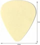 Набор медиаторов Fender Dura-Tone Delrin Picks 0.71 Mm, 351 Shape - 12 Pack Olympic White - изображение 2