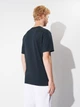 Футболка хлопковая длинная мужская Armani Exchange 11546 S Темно-синяя (smt2000000036366) - изображение 2