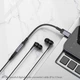 Адаптер BOROFONE BV24 Graceful digital audio converter cable iP to 3.5mm Metal Grey (6941991120398) - изображение 5