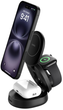 Індукційний зарядний пристрій Belkin BoostCharge 3-in-1 Magnetic Foldable Wireless Charger 15 Вт Black (WIZ034KQBK) - зображення 2