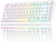 Бездротова ігрова механічна клавітура Aula F75 Contour lines White 75%, Hot-Swap, RGB, 2.4GHz/Bluetooth/USB - изображение 1