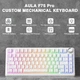 Бездротова ігрова механічна клавітура Aula F75 Contour lines White 75%, Hot-Swap, RGB, 2.4GHz/Bluetooth/USB - изображение 4