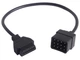 Кабель переходник BauTech для Renault 12 Pin к 16 Pin OBD2 Чёрный (1004-799-00) - изображение 1