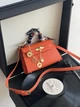 Сумка Hermes Kelly с платком оранжевый - изображение 2