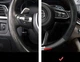 Кожаный чехол на руль Mazda Sport Brend (37-39см),черный с вставкой с углеволокна - изображение 4
