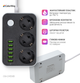 Listwa zasilająca ColorWay 3 gniazda/6 portów USB, czarna (CW-CHE36B) - obraz 9