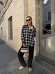 Жіноча фланелева сорочка у клітинку Uaclothes 50-52 Чорний (like34333-147411358) - изображение 1