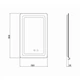 Зеркало Qtap Mideya 500х800 с LED с антизапотеванием DC-F911 (QT2078F911W), прямоугольное - изображение 6