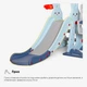 Гірка для дітей з гойдалкою Mealux Bunny (арт. KD-B261 Blue) - зображення 5