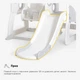 Гірка-трансформер для дітей з гойдалкою Mealux Lola (арт. KD-B076 White / Grey) - изображение 5