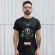 Футболка унісекс Marvel (Avengers Symbols) XS чорний - зображення 1