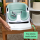 Стільчик для годування Ingenuity Baby Base Booster 2 в 1 Mist (0074451167285) - зображення 6