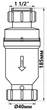 Сифон с оборотным клапаном Mcalpine 1.1/2”x40мм MACVALVE-11 - изображение 2