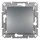 Кнопковий вимикач Schneider Electric Asfora сталь EPH0700162 - зображення 1