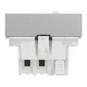 Выключатель карточный Schneider Electric Unica New с подсветкой 2 модуля алюминий NU328330 - изображение 3