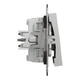 Выключатель трёхклавишный Schneider Electric Asfora алюминий EPH2100161 - изображение 5