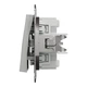 Переключатель двухклавишный Schneider Electric Asfora алюминий EPH0600161 - изображение 2