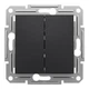 Кнопочный выключатель двухклавишный Schneider Electric Asfora антрацит EPH1100171 - изображение 3