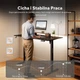 Геймерський стіл SENSE7 Nojo LIGHT 140 см x 70 см ( Black ) - изображение 6