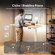 Геймерський стіл SENSE7 Nojo LIGHT 140 см x 70 см ( White , pine) - изображение 5