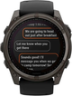 Smartwatch Garmin fenix 8 51mm Solar Sapphire Carbon Gray Dlc Titanium With Black and Pebble Gray Silicone Band (010-02907-11) - obraz 7