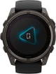 Smartwatch Garmin fenix 8 51mm Solar Sapphire Carbon Gray Dlc Titanium With Black and Pebble Gray Silicone Band (010-02907-11) - obraz 8
