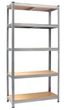 Складской Стеллаж Полочный 150 х 70 х 30 см для Хранения 4Points StrongShelf Металлический Разборной с 5 Полками МДФ по 150 кг - изображение 10