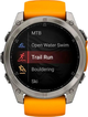 Smartwatch Garmin fenix 8 51mm AMOLED Sapphire Titanium with Spark Orange and Graphite Silicone Band (010-02905-11) - obraz 3
